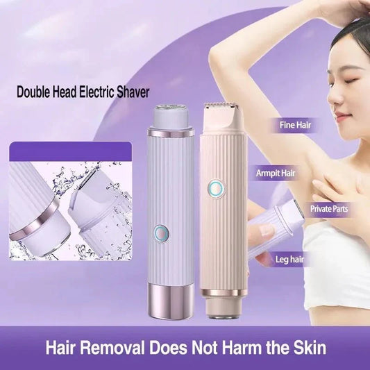 Double Head Electric Shaver – Portable IPX7 Waterproof Wet & Dry Trimmer