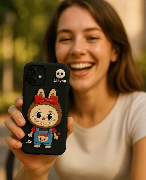 Labubu - 3D Cartoon Silicone iPhone Case