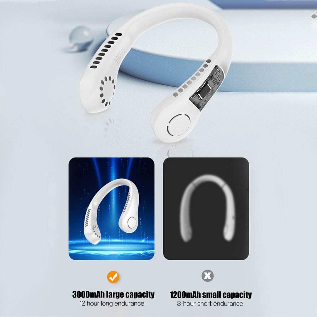 Portable Hanging Neck Fan Rechargeable - مروحة معلقة للرقبة قابلة للشحن